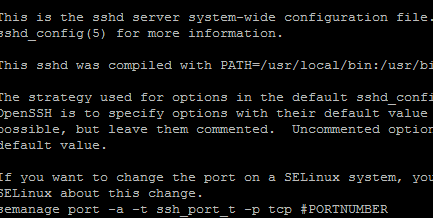 Setting the SSH port in Linux